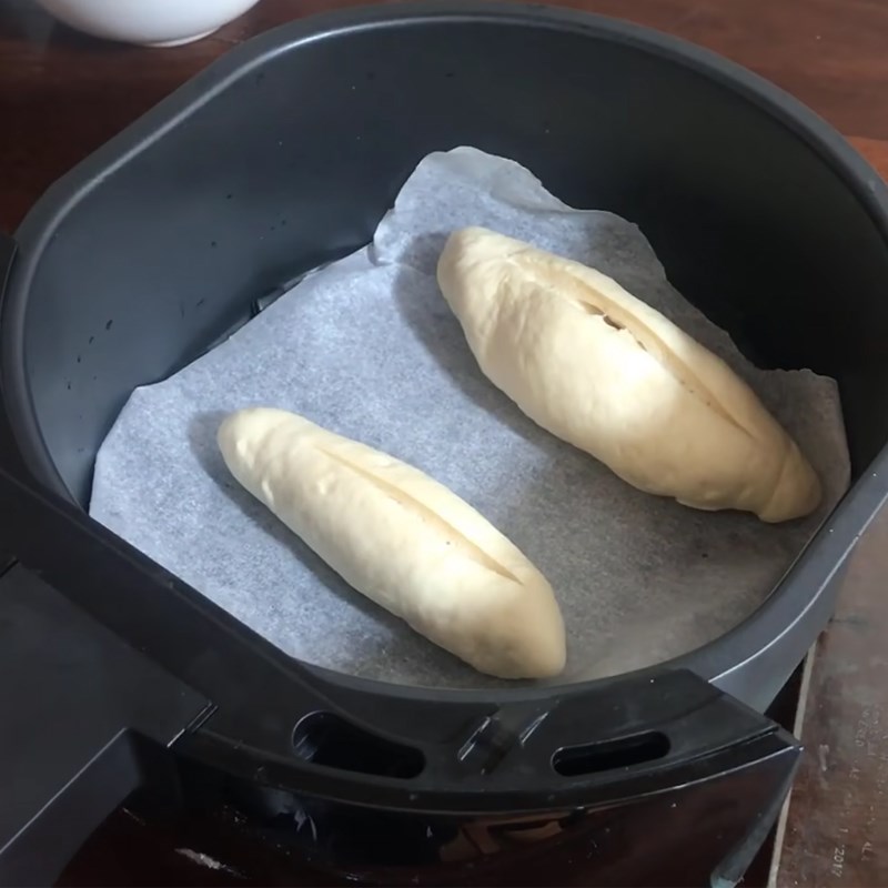 Bước 5 Nướng bánh mì Bánh mì đặc ruột bằng nồi chiên không dầu