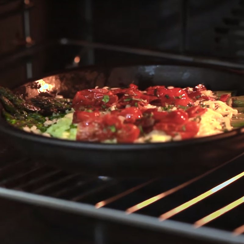 Bước 4 Nướng lần 2 Măng tây nướng phô mai