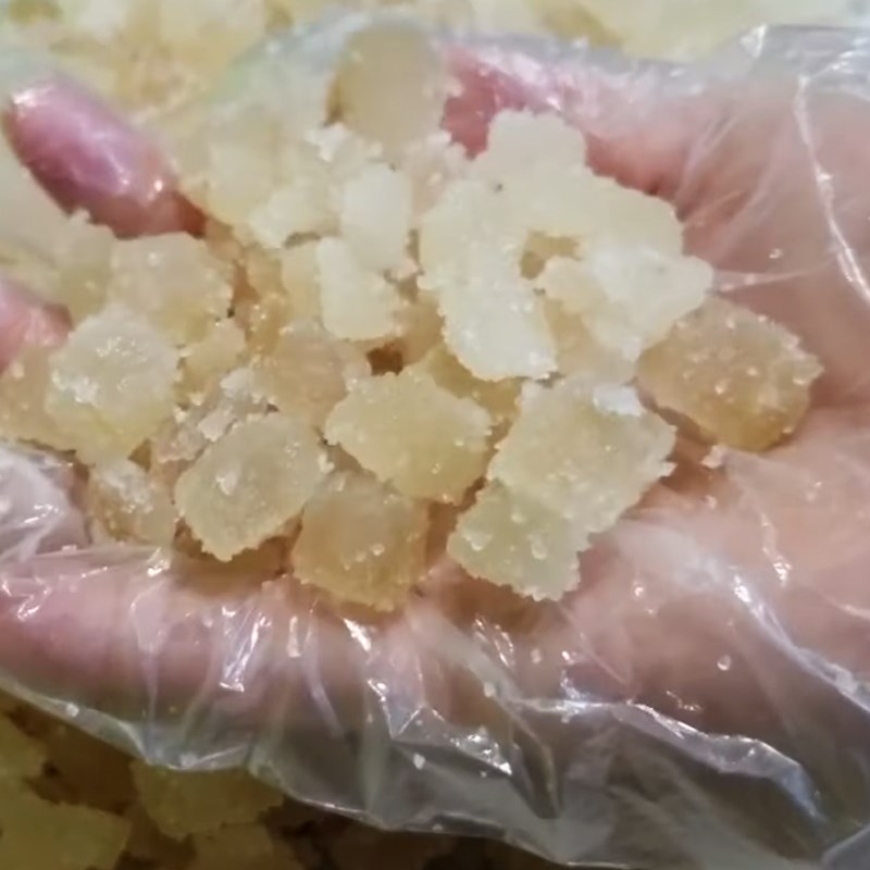 Bước 4 Phơi mỡ đường Mỡ đường