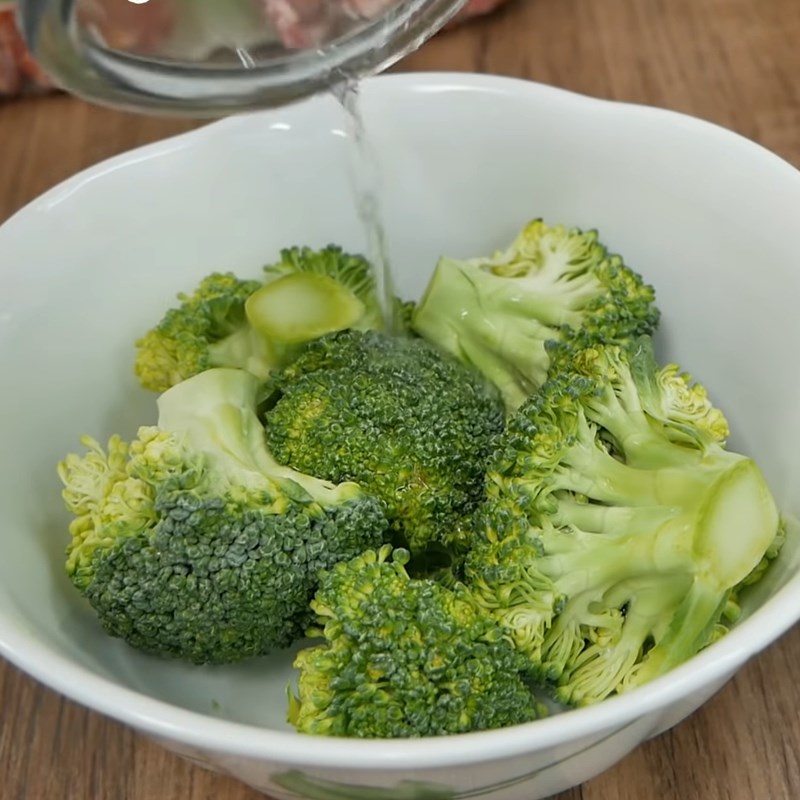 Bước 1 Sơ chế các loại rau củ Muffin bông cải xanh