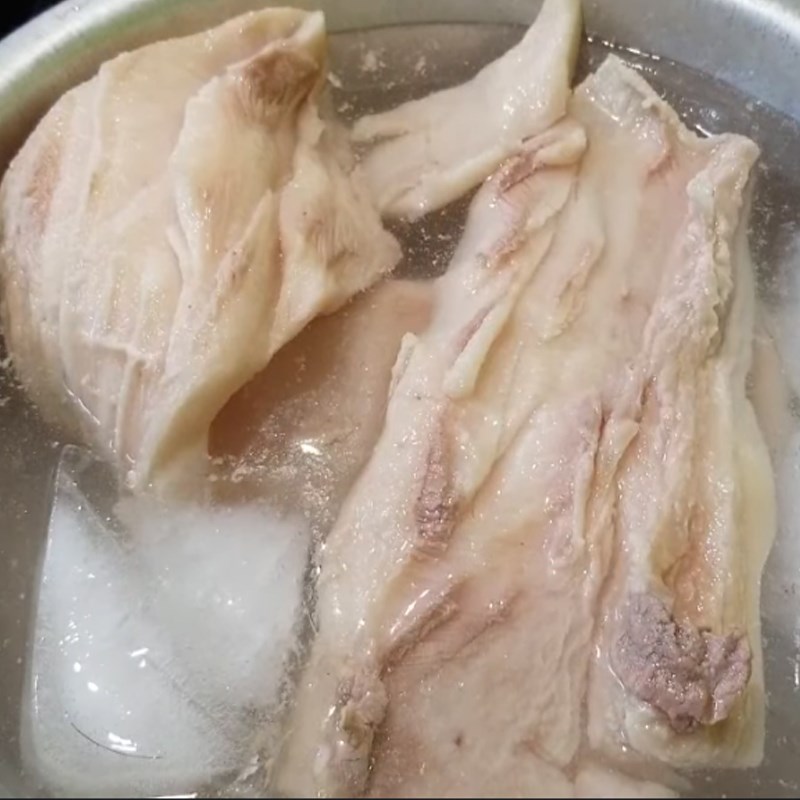 Bước 1 Sơ chế mỡ chảy xệ heo Mỡ đường đến bánh trung tích lũy cẩm