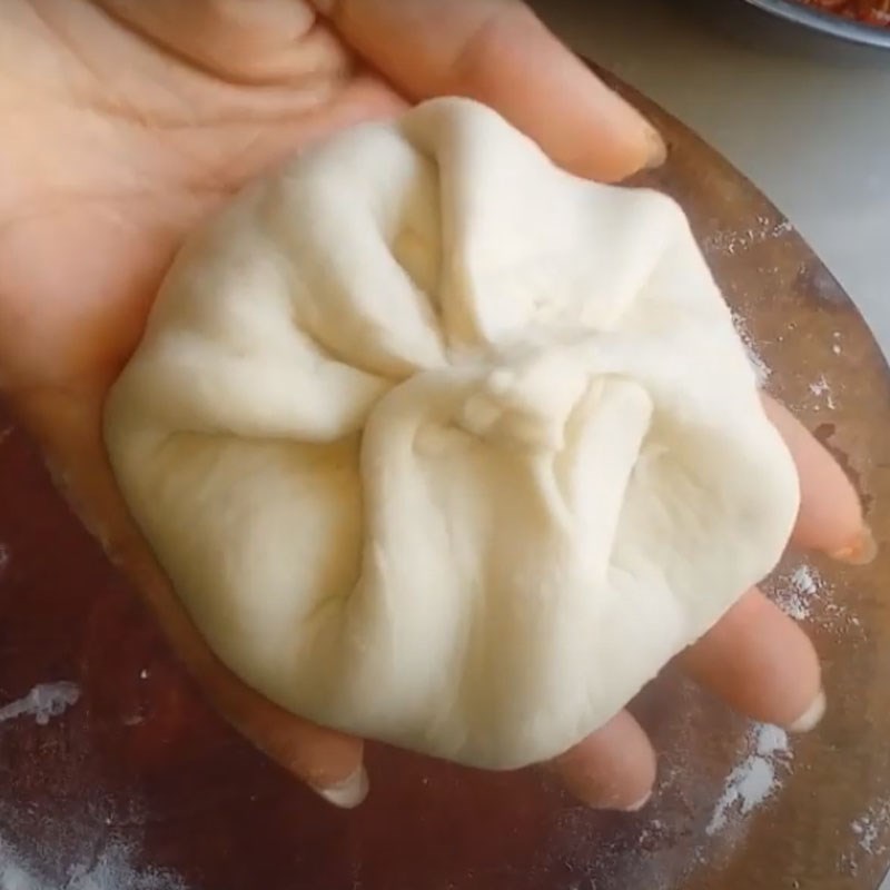Bước 6 Tạo hình bánh Bánh bao nhân pizza