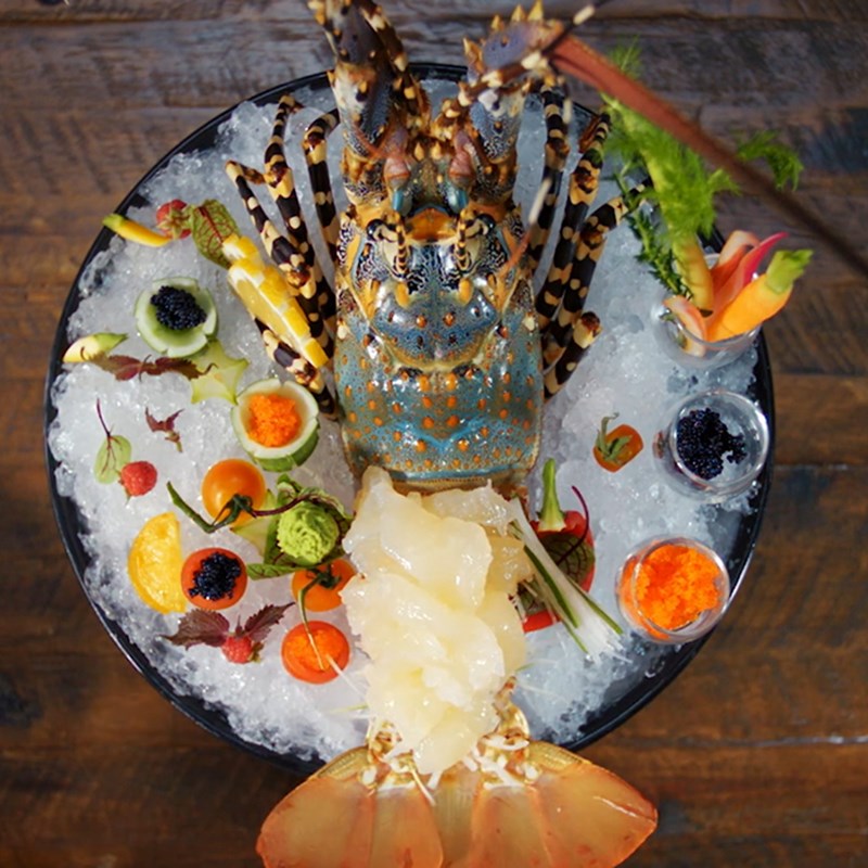 Bước 5 Thành phẩm Sashimi tôm hùm