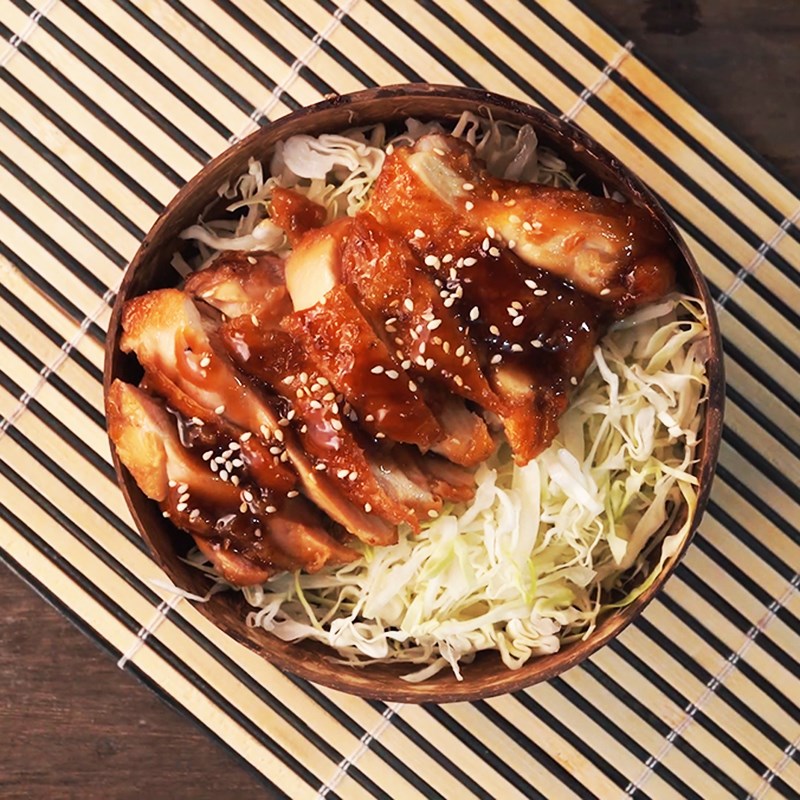 Bước 5 Thành phẩm Cơm gà sốt teriyaki kiểu Nhật