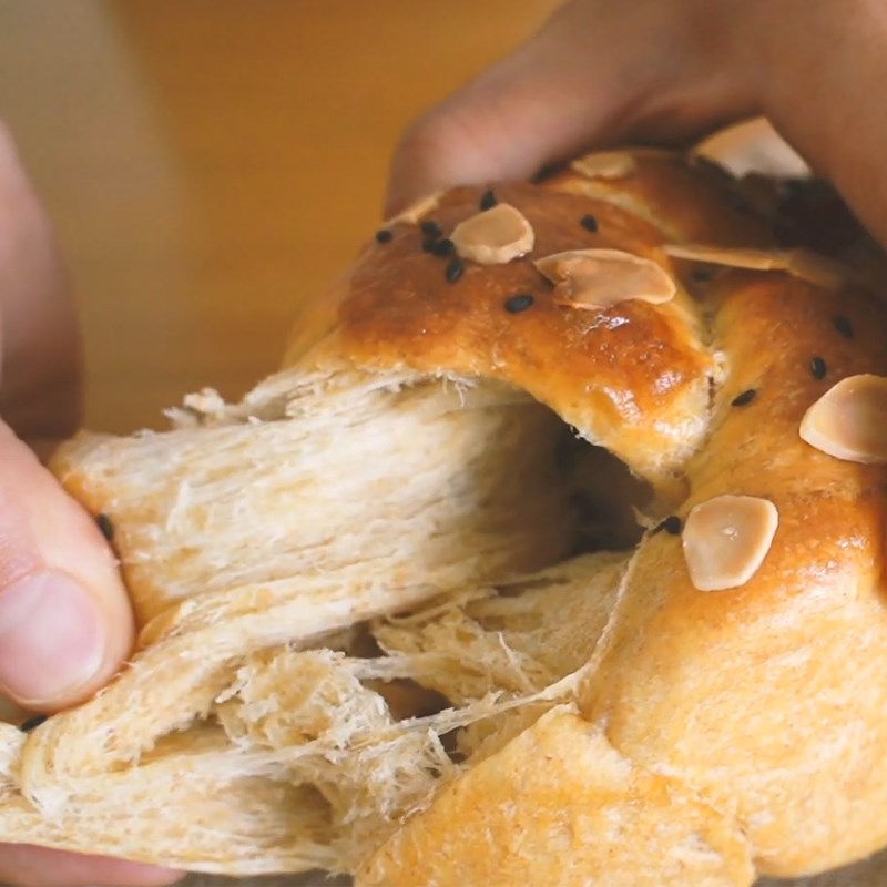 Bước 6 Thành phẩm Bánh mì Brioche - bánh mì hoa cúc bằng bột nguyên cám