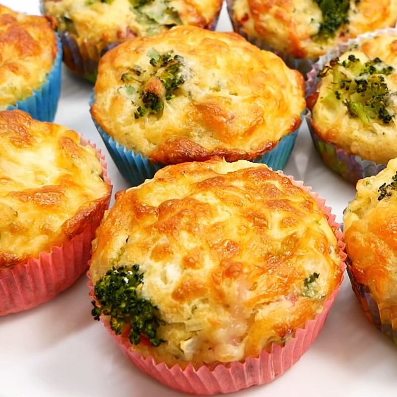 Bước 6 Thành phẩm Muffin bông cải xanh