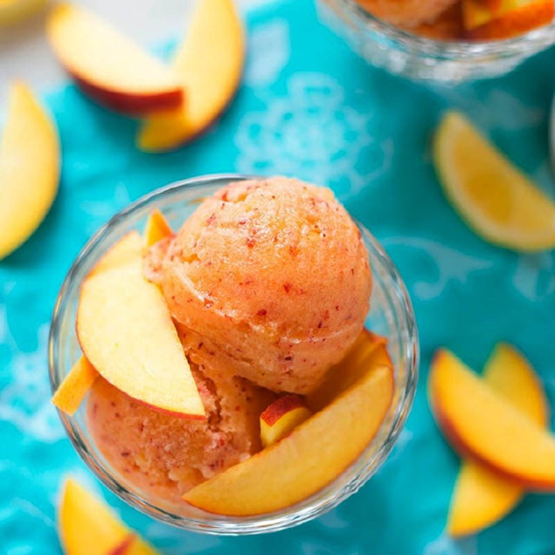 Bước 4 Thành phẩm Kem đào chanh mật ong