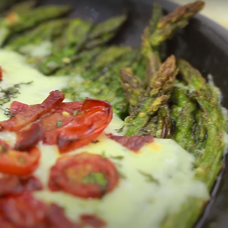 Bước 5 Thành phẩm Măng tây nướng phô mai