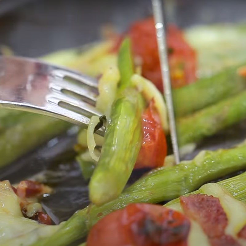 Bước 5 Thành phẩm Măng tây nướng phô mai