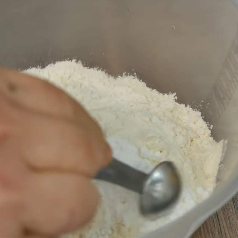 Bước 3 Trộn bột Muffin bông cải xanh