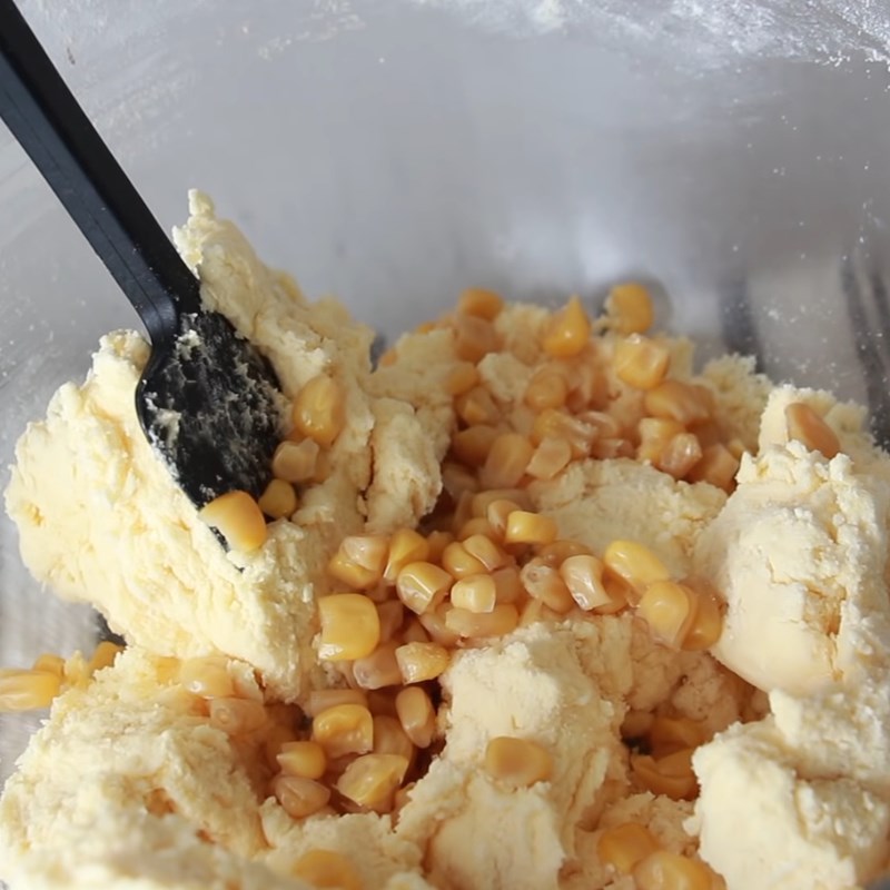 Bước 3 Trộn bột bánh Bánh quy bắp - Cookie ngô