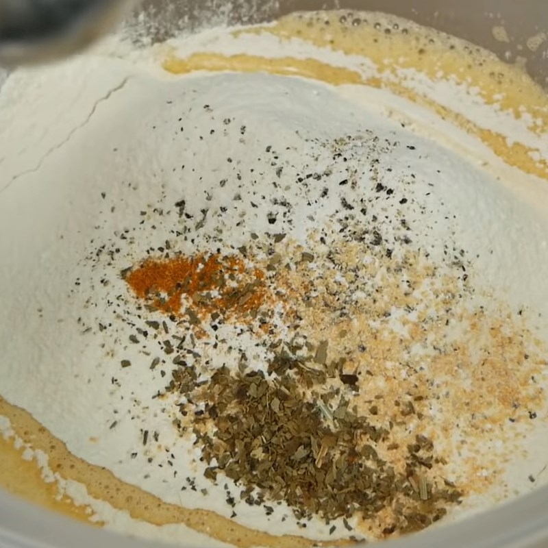 Bước 4 Trộn các nguyên liệu Muffin bông cải xanh