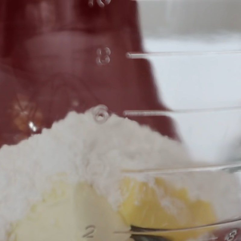 Bước 1 Trộn hỗn hợp phô mai bơ Bánh quy - Cookie chanh