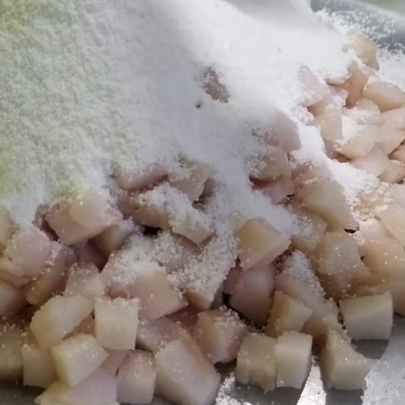 Bước 3 Ướp đường Mỡ đường