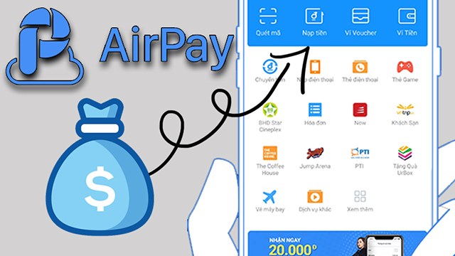 cách tạo ví airpay