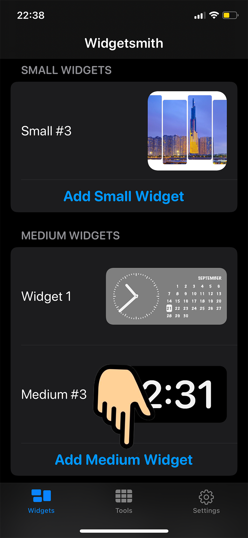 Cách tự tạo widget màn hình chính iOS 14 với Widgetsmith