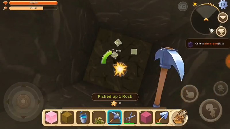 Sau đ&oacute; bạn h&atilde;y đ&agrave;o xuống ba hố ở khu vực muốn khai th&aacute;c