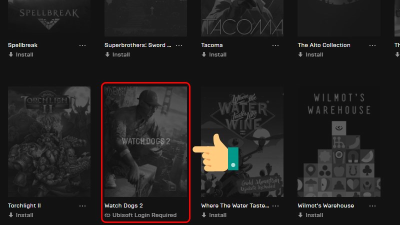 Nhấn vào Watch Dogs 2