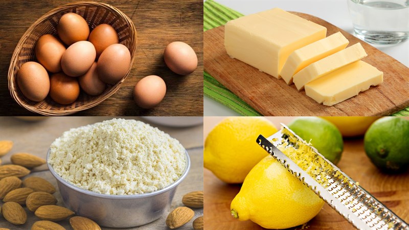 Nguyên liệu món ăn bánh quy chanh keto