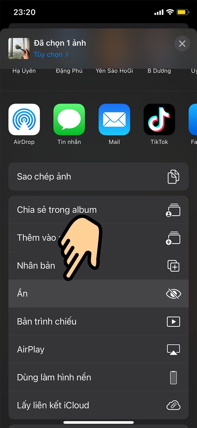 C&aacute;ch ẩn ho&agrave;n to&agrave;n album 