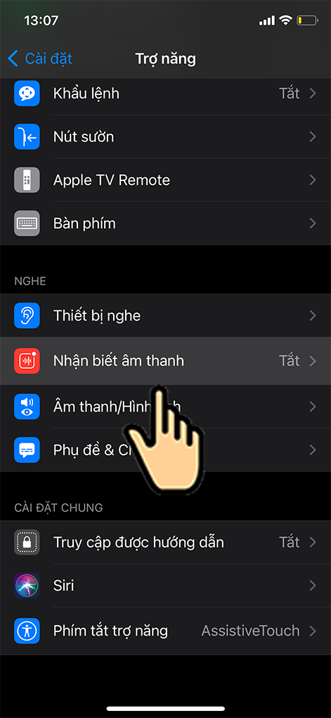 C&aacute;ch bật t&iacute;nh năng Nhận dạng &acirc;m thanh tr&ecirc;n iPhone chạy iOS 14