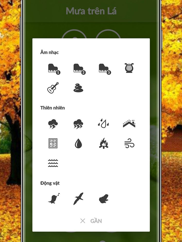 Th&ecirc;m nhạc nền v&agrave;o &acirc;m thanh mưa khi ph&aacute;t