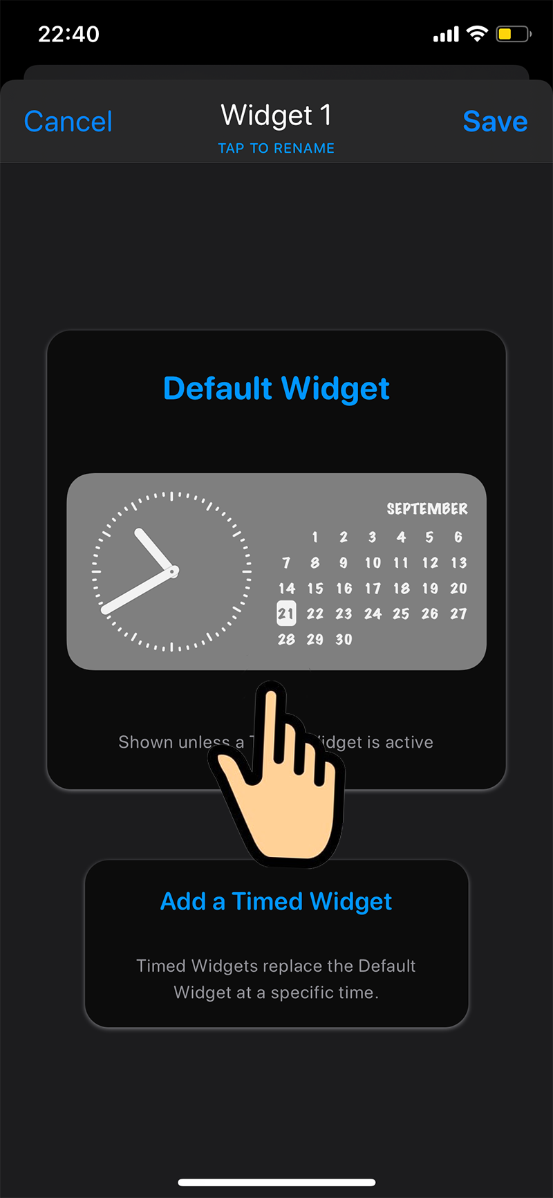 Cách tự tạo widget màn hình chính iOS 14 với Widgetsmith