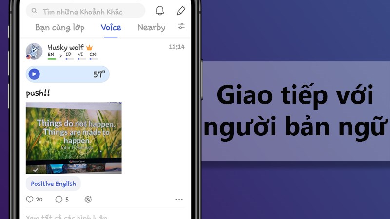 giao tiếp với người bản ngữ