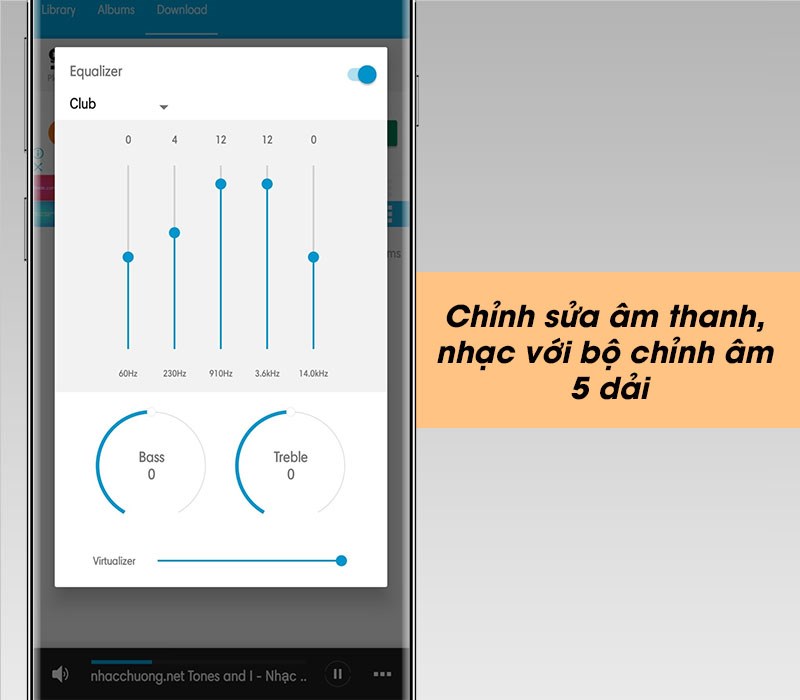 Chỉnh sửa &acirc;m thanh, nhạc với bộ chỉnh &acirc;m 5 dải