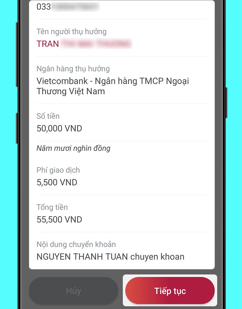 Tính năng chuyển tiền trực tuyến của Agribank là điều bạn không thể bỏ qua. Không cần phải đến ngân hàng, bạn có thể chuyển tiền một cách tiện lợi và dễ dàng ngay trên laptop hoặc điện thoại của mình. Điều này tiết kiệm thời gian và không gây khó khăn trong quá trình chuyển tiền.