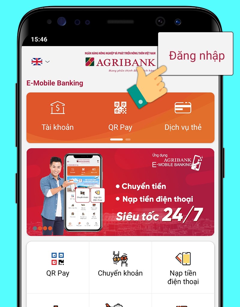3. Hướng Dẫn Đăng Nhập Vào Ứng Dụng E-Mobile Banking