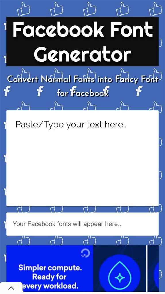công cụ Facebook Font Generator