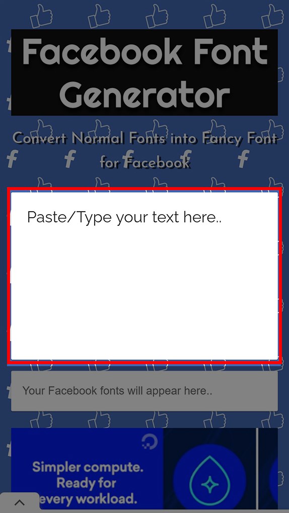 công cụ Facebook Font Generator