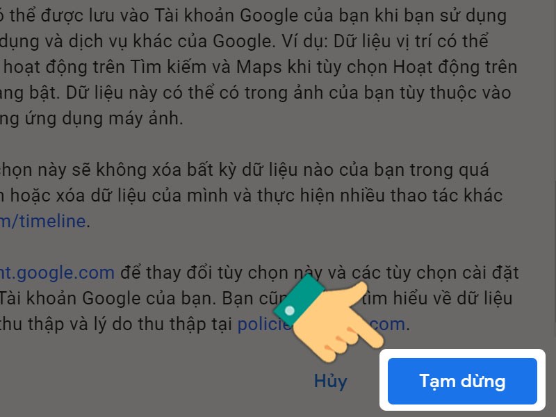 Nhấn Tạm Dừng