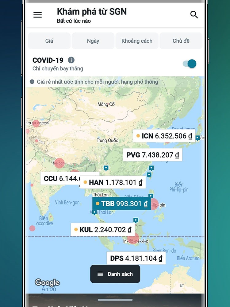 Dự b&aacute;o gi&aacute; m&aacute;y bay, kh&aacute;ch sạn,&hellip;