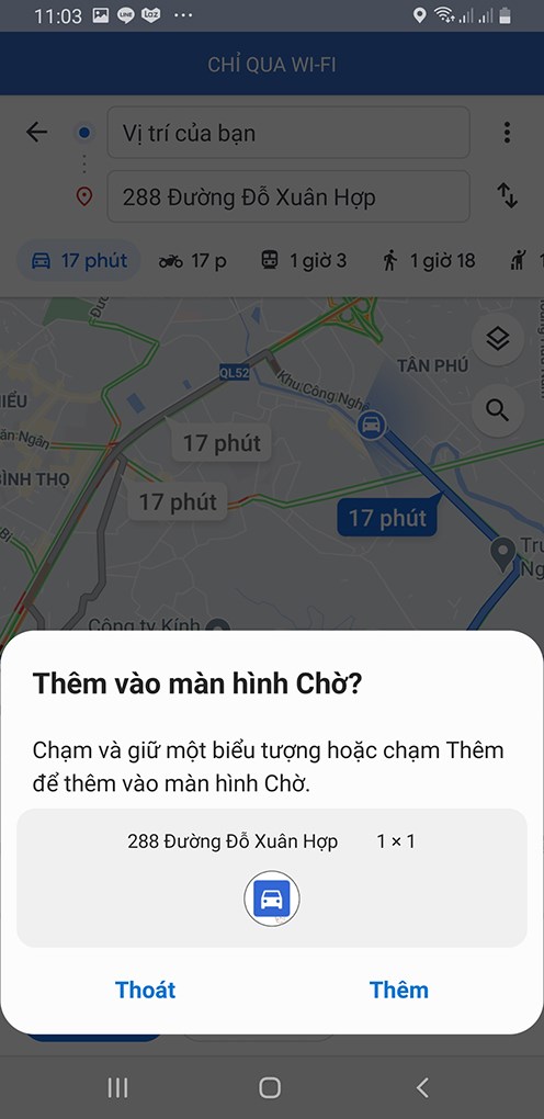 Chọn vào kí hiệu hồ sơ cá nhân của bạn