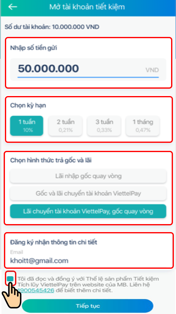 Cách gửi tiết kiệm online với ViettelPay không cần ra ngân hàng