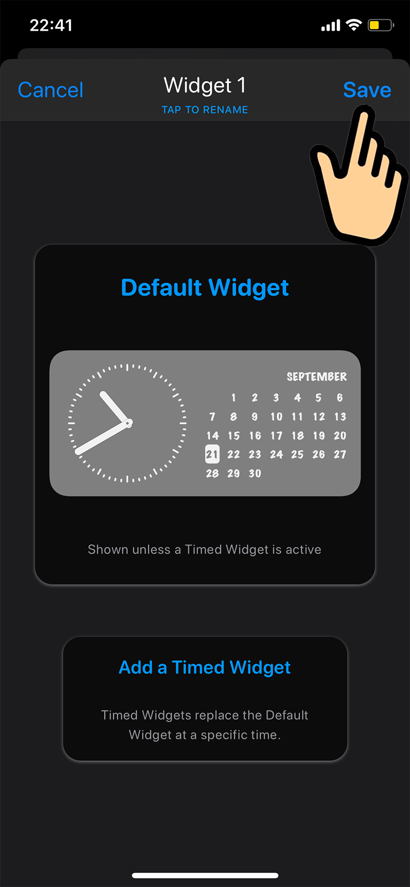 Cách tự tạo widget màn hình chính iOS 14 với Widgetsmith