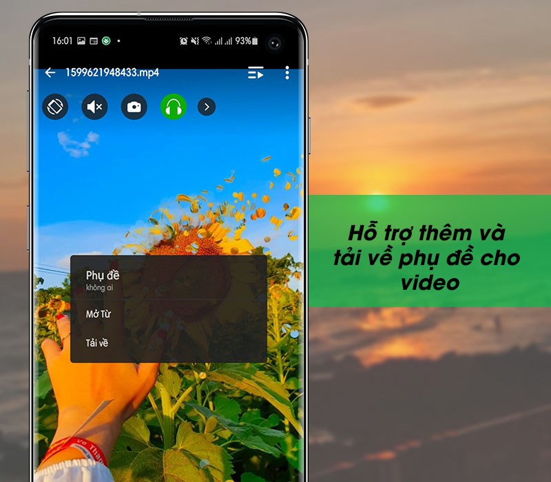 Hỗ trợ thêm và tải về phụ đề cho video