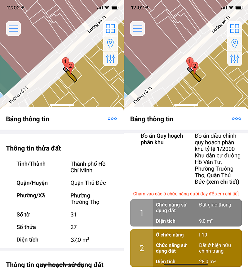 C&aacute;ch xem quy hoạch đất với app TTQH TP.HCM