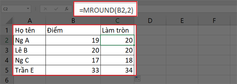 4 cách làm tròn số bằng hàm Round trên Excel đơn giản, dễ làm