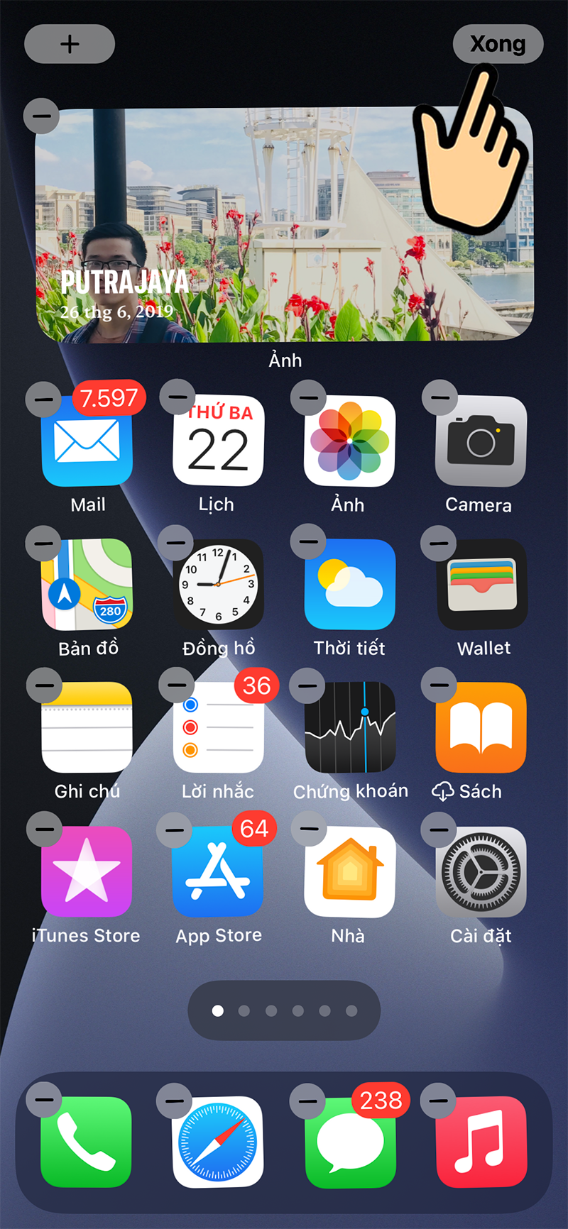 Cách đổi widget ảnh trên màn hình chính iPhone chạy iOS 14