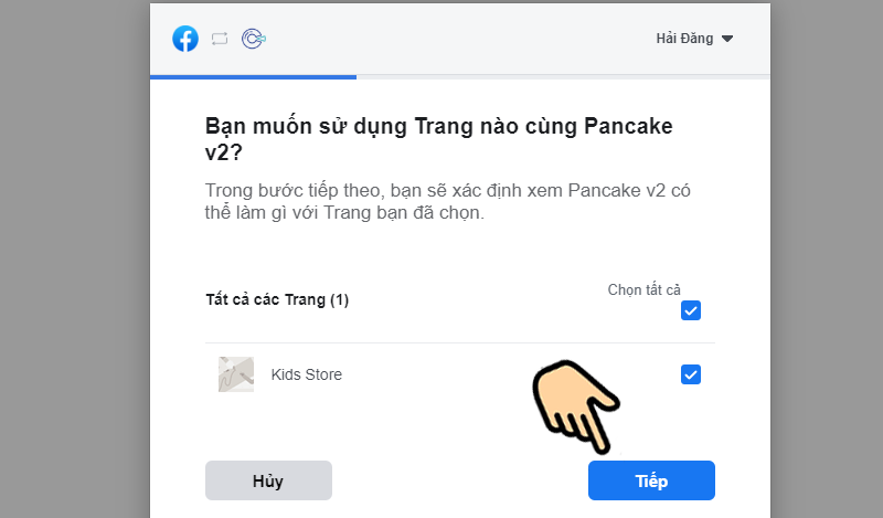 dùng thử miễn phí công cụ Pancake tư vấn bán hàng, trả lời inbox