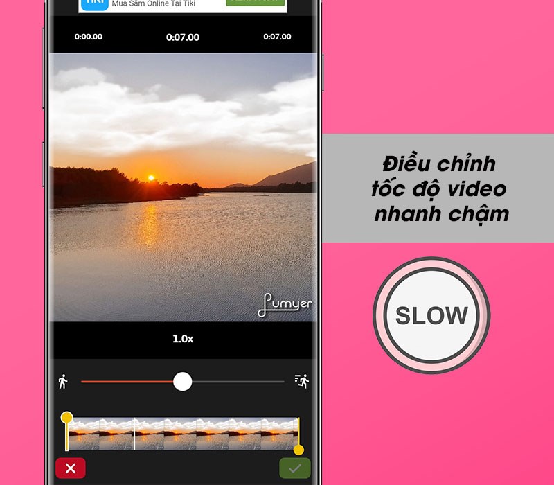 Điều chỉnh tốc độ video nhanh chậm