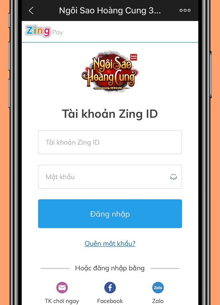 Nạp thẻ Ngôi sao hoàng cung 360mobi 