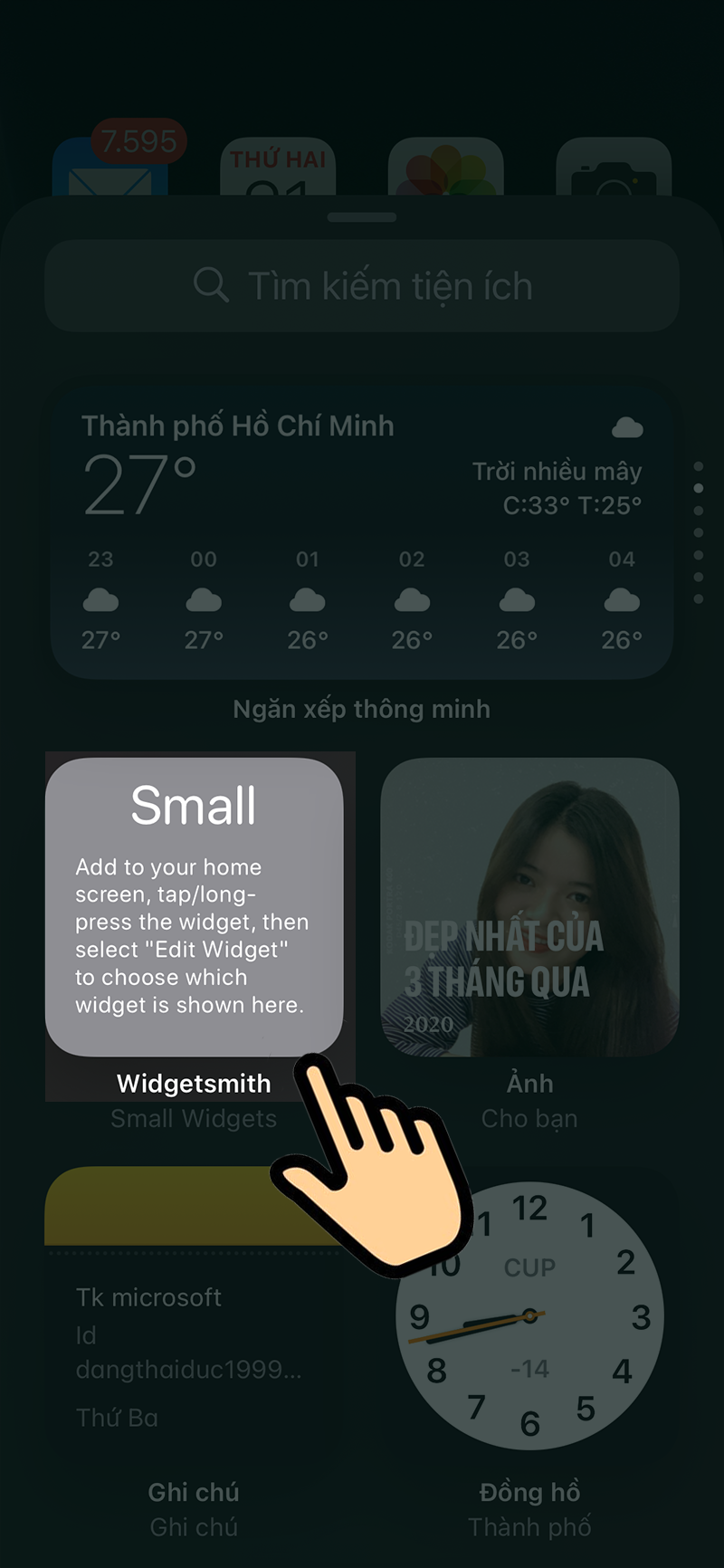 Cách tự tạo widget màn hình chính iOS 14 với Widgetsmith