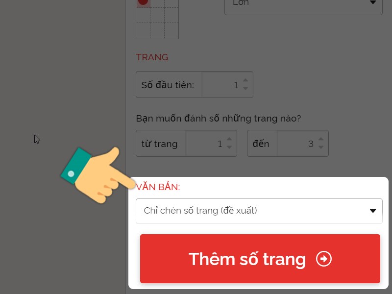 Xác nhận thêm số trang