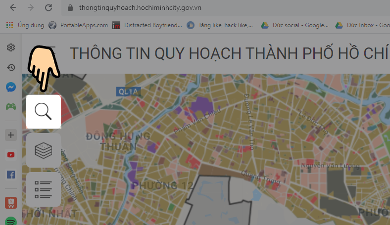 C&aacute;ch xem quy hoạch đất với app TTQH TP.HCM