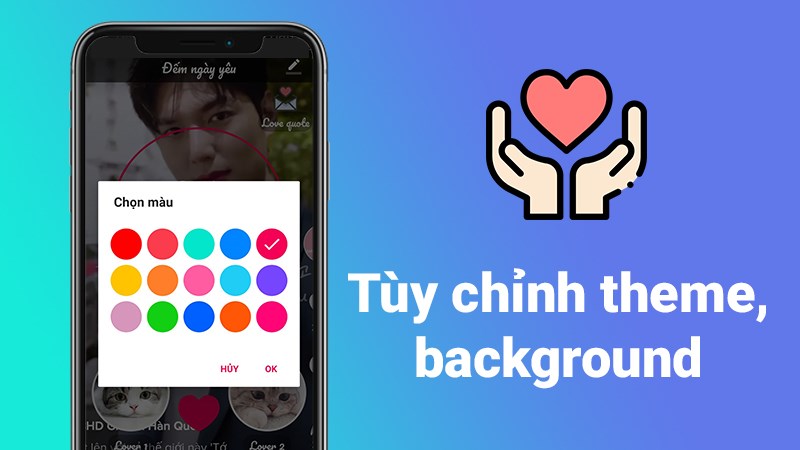 T&ugrave;y chỉnh theme (bố cục hiển thị), v&agrave; h&igrave;nh nền background t&ugrave;y &yacute;