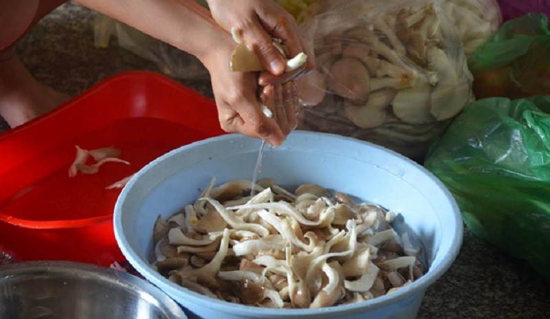 Sơ chế nấm bào ngư